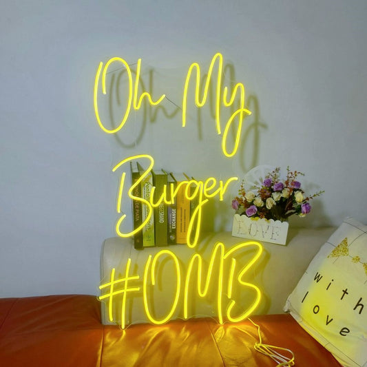 Oh My Burger Home Led Sign Business Neon Sign