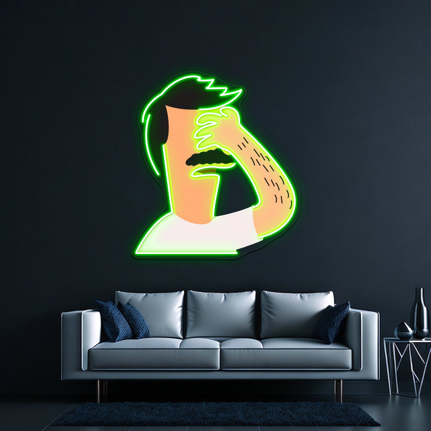 Oh My God Bob Artwork Business Led Sign