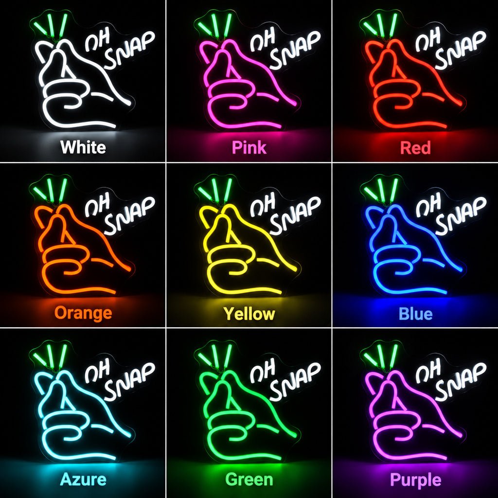 Oh Snap Finger LED Neon Sign - Shineneon