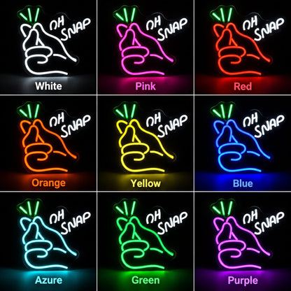 Oh Snap Finger LED Neon Sign - Shineneon