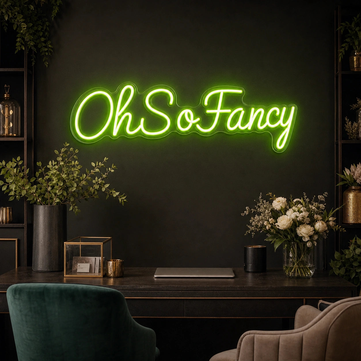 Oh So Fancy LED Neon Sign Garage Man Cave Neon Sign real lifestyle scene