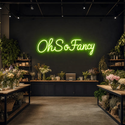 Oh So Fancy LED Neon Sign Garage Man Cave Neon Sign size image