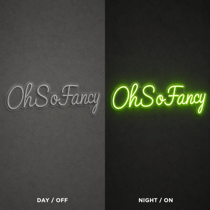 Oh So Fancy LED Neon Sign Garage Man Cave Neon Sign day and night comparison