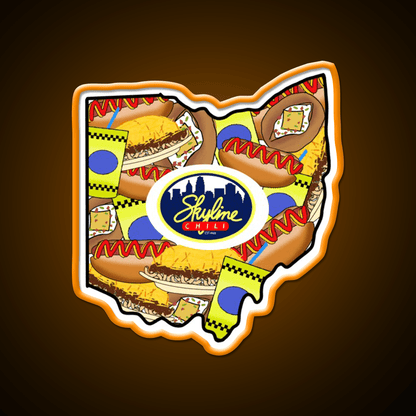 Ohio Loves Skyline Chili Fast Food Led Neon Sign For Burger Place Rgb Color - Shineneon