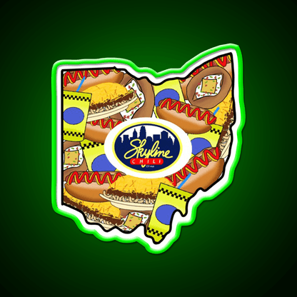 Ohio Loves Skyline Chili Fast Food Led Neon Sign For Burger Place Rgb Color - Shineneon