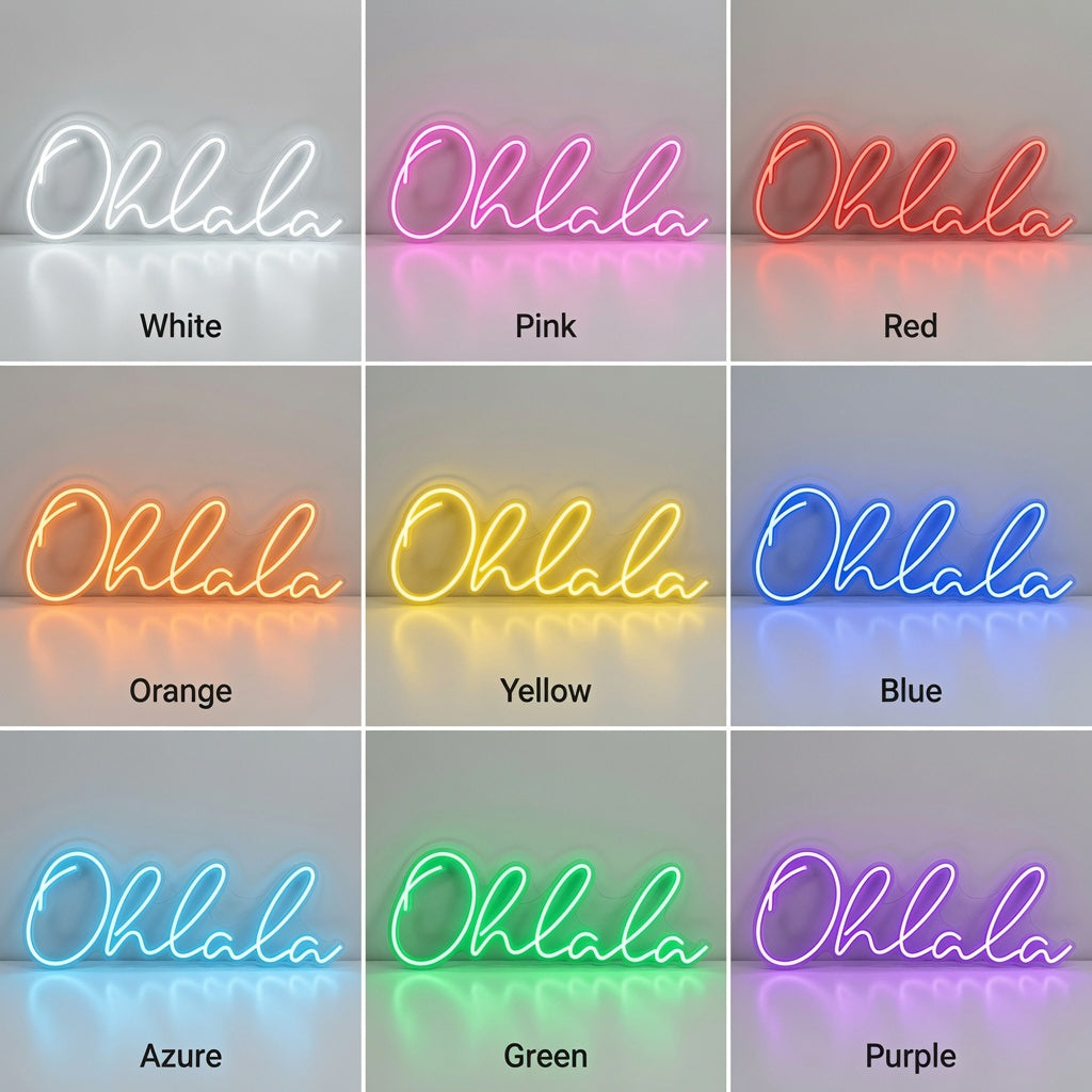 Ohlala LED Neon Sign Wall Decor - 05 Color Grid