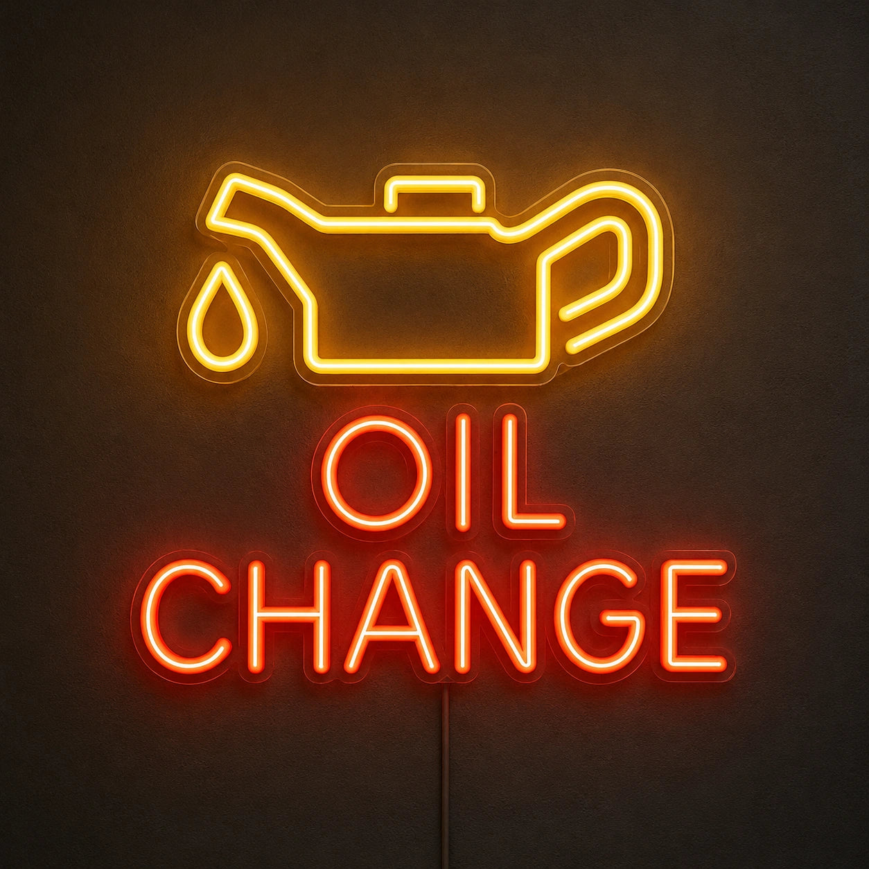 Oil Change Neon Sign Wall Art LED Neon Sign main product image