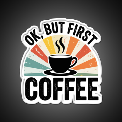 Ok But First Coffee Cafe Led Neon Sign Espresso Bar Art Rgb Color