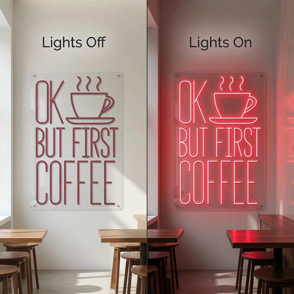 Ok But First Coffee LED Neon Sign - Shineneon