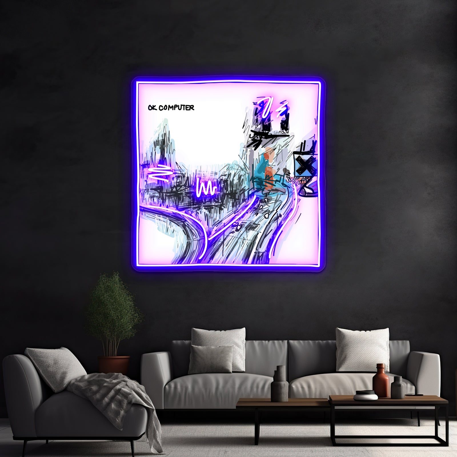 Ok Computer Artwork Business Led Sign | Shineneon