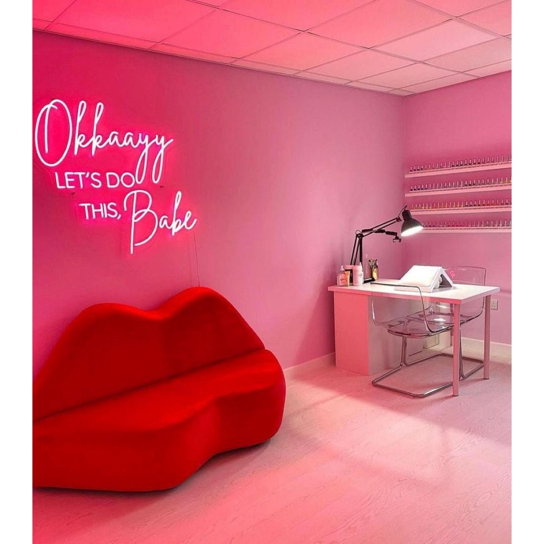 Okkaayy Lets Do This Babe Neon Signs Neon Lights Led Neon Signs - Shineneon