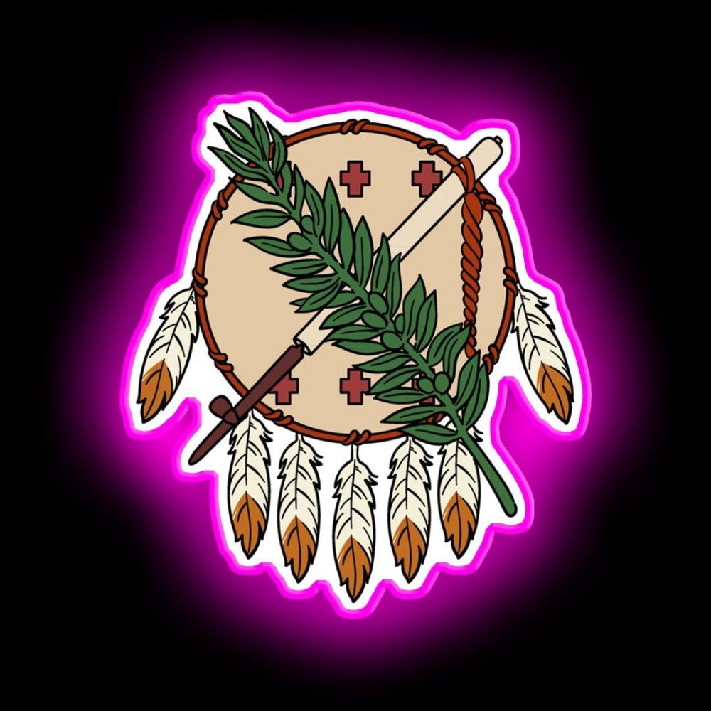 Oklahoma Flag Theme Neon Sign - Shineneon