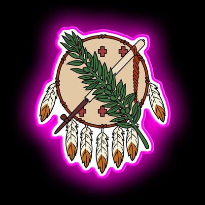 Oklahoma Flag Theme Neon Sign - Shineneon