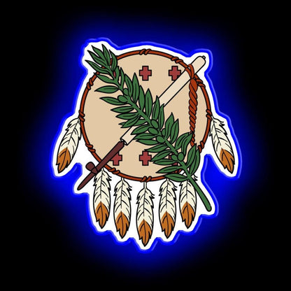 Oklahoma Flag Theme Neon Sign - Shineneon