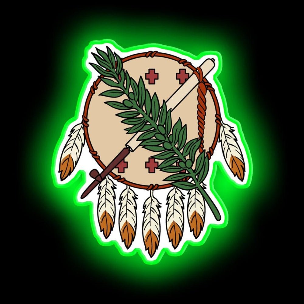 Oklahoma Flag Theme Neon Sign - Shineneon