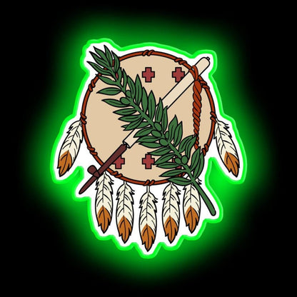 Oklahoma Flag Theme Neon Sign - Shineneon