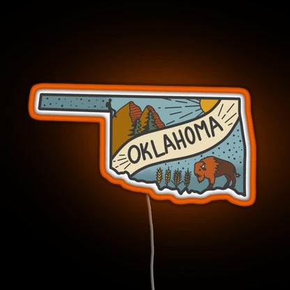 Oklahoma State Rgb Neon Sign - Shineneon