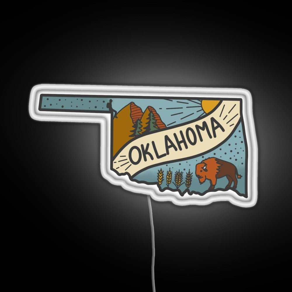 Oklahoma State Rgb Neon Sign - Shineneon