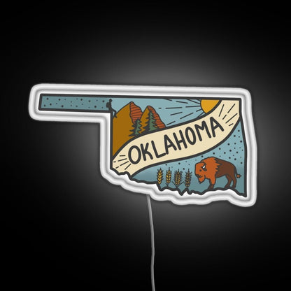 Oklahoma State Rgb Neon Sign - Shineneon