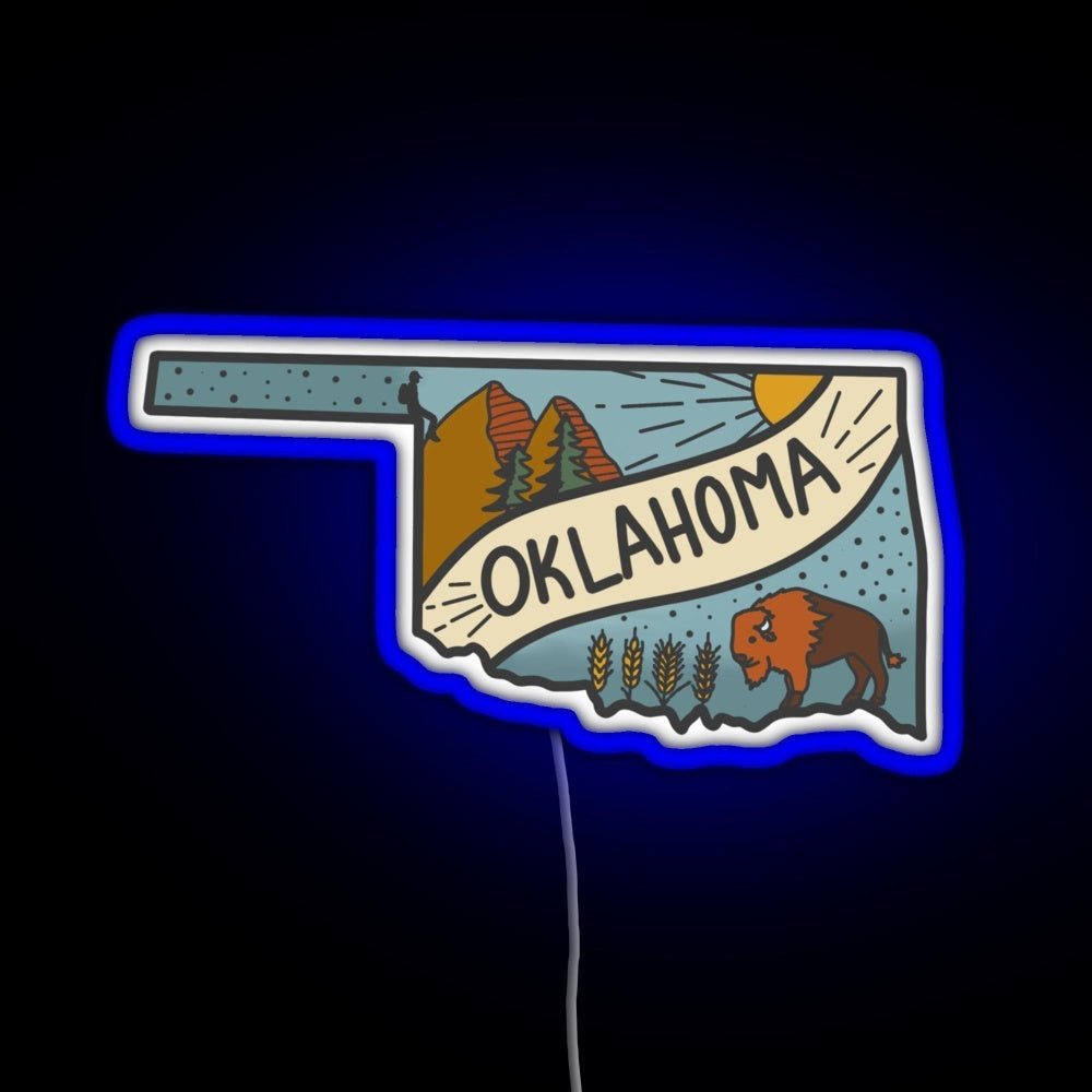 Oklahoma State Rgb Neon Sign - Shineneon