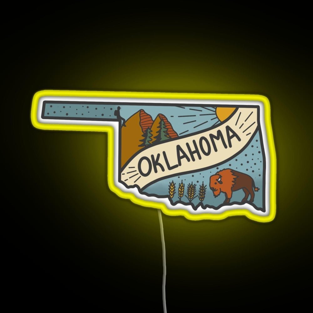 Oklahoma State Rgb Neon Sign - Shineneon