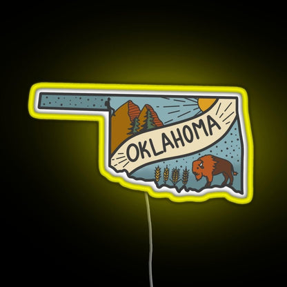 Oklahoma State Rgb Neon Sign - Shineneon