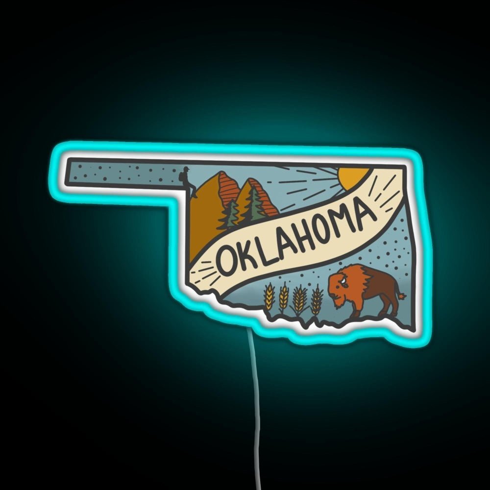 Oklahoma State Rgb Neon Sign - Shineneon
