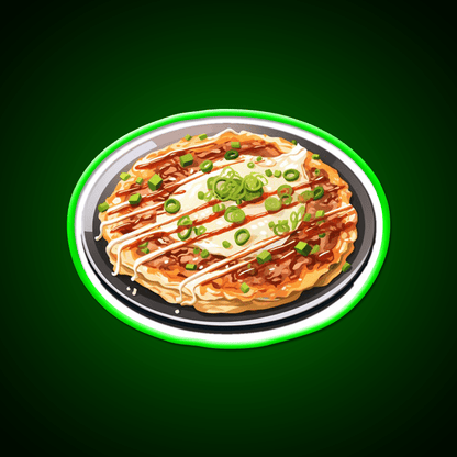 Okonomiyaki Japanese Pancake Snack Food Led Neon Sign Rgb Color - Shineneon