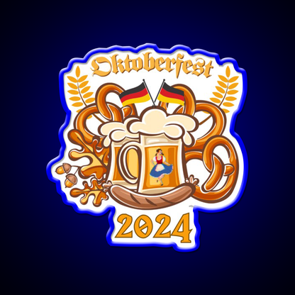 Oktoberfest 2024 German Beer Festival Beer Bar Decor Led Neon Sign Rgb Color - LED neon sign view 5