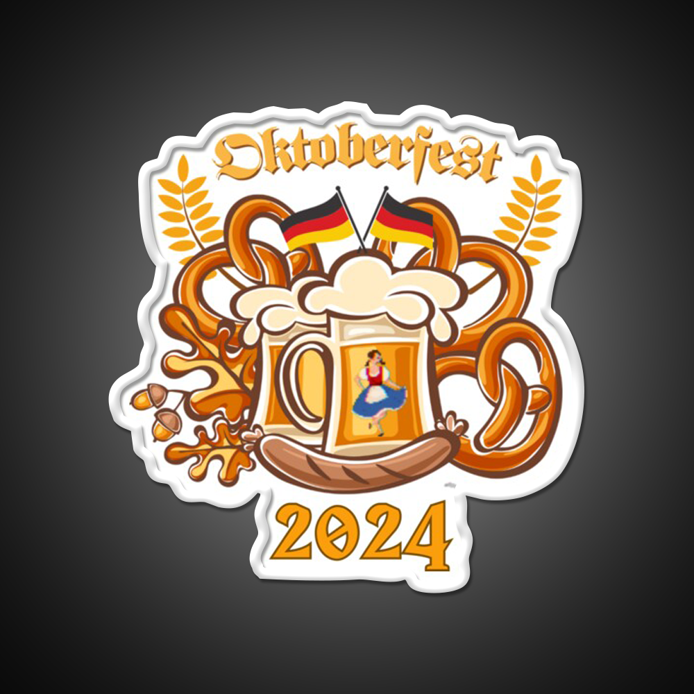 Oktoberfest 2024 German Beer Festival Beer Bar Decor Led Neon Sign Rgb Color - LED neon sign view 11