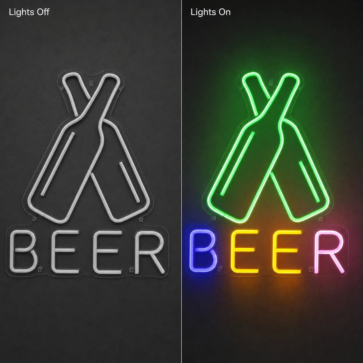 Oktoberfest Cheers Beer Bottle LED Neon Sign - Shineneon