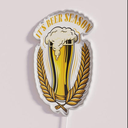 Oktoberfest Design Its Beer Season Rgb Led Neon Sign - Shineneon