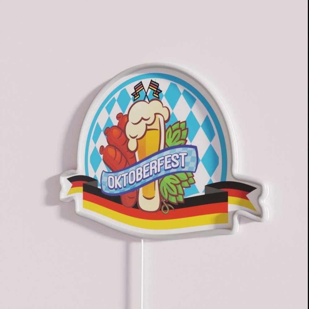 Oktoberfest German Beer Festival Rgb Led Neon Sign - Shineneon
