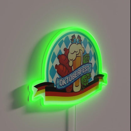 Oktoberfest German Beer Festival Rgb Led Neon Sign - Shineneon