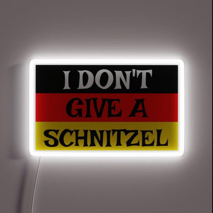 Oktoberfest I Dont Give A Schnitzel Funny German Rgb Led Neon Sign - Shineneon