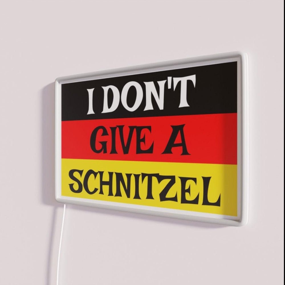 Oktoberfest I Dont Give A Schnitzel Funny German Rgb Led Neon Sign - Shineneon