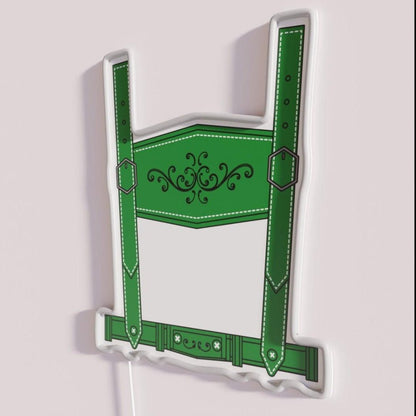 Oktoberfest Lederhosen Green Rgb Led Neon Sign - Shineneon