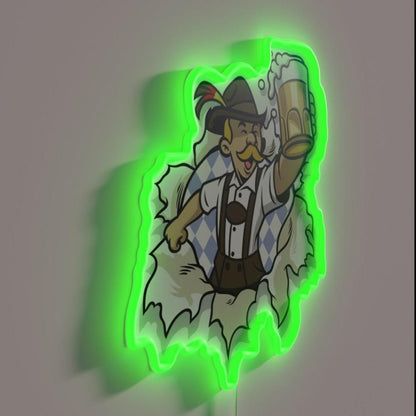 Oktoberfest Man Rgb Led Neon Sign - Shineneon