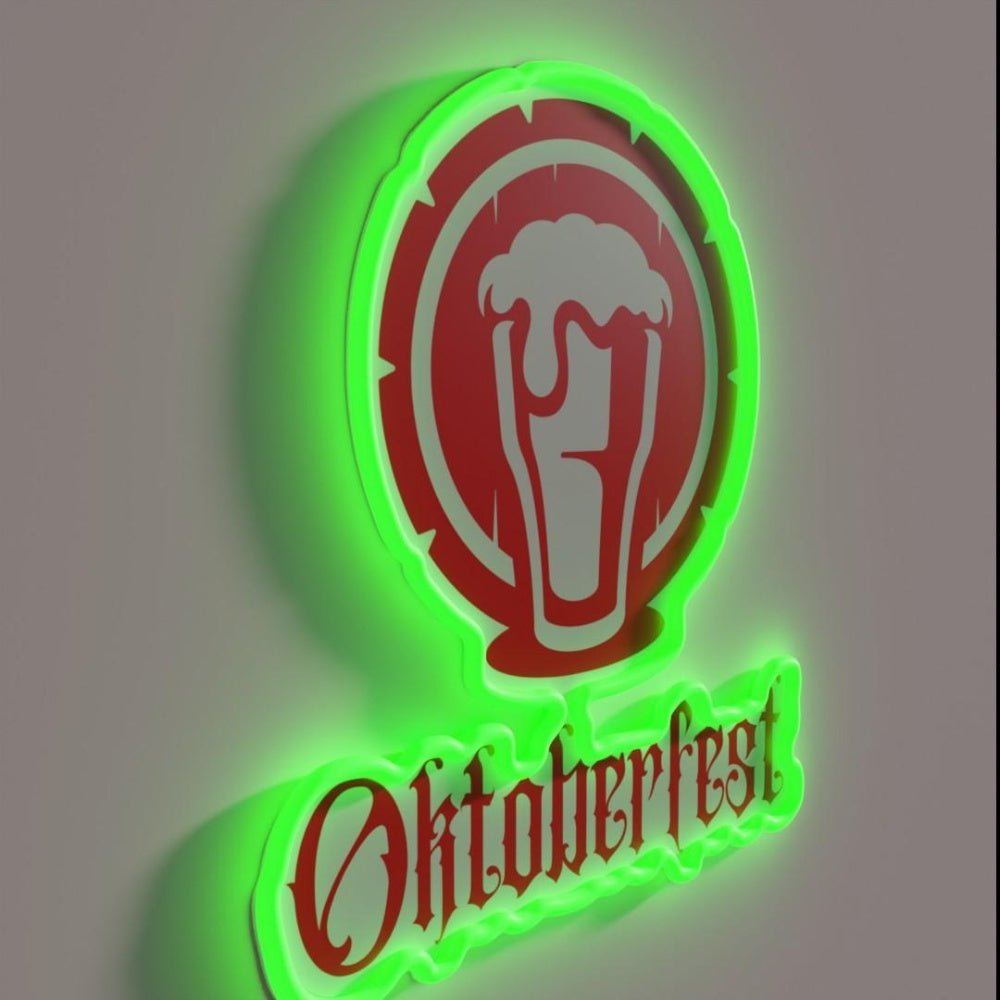 Oktoberfest Red 2 Rgb Led Neon Sign - Shineneon