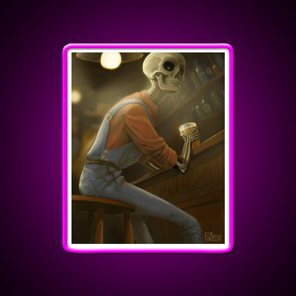 Old Bill Man Cave Bar Led Neon Sign Rgb Color