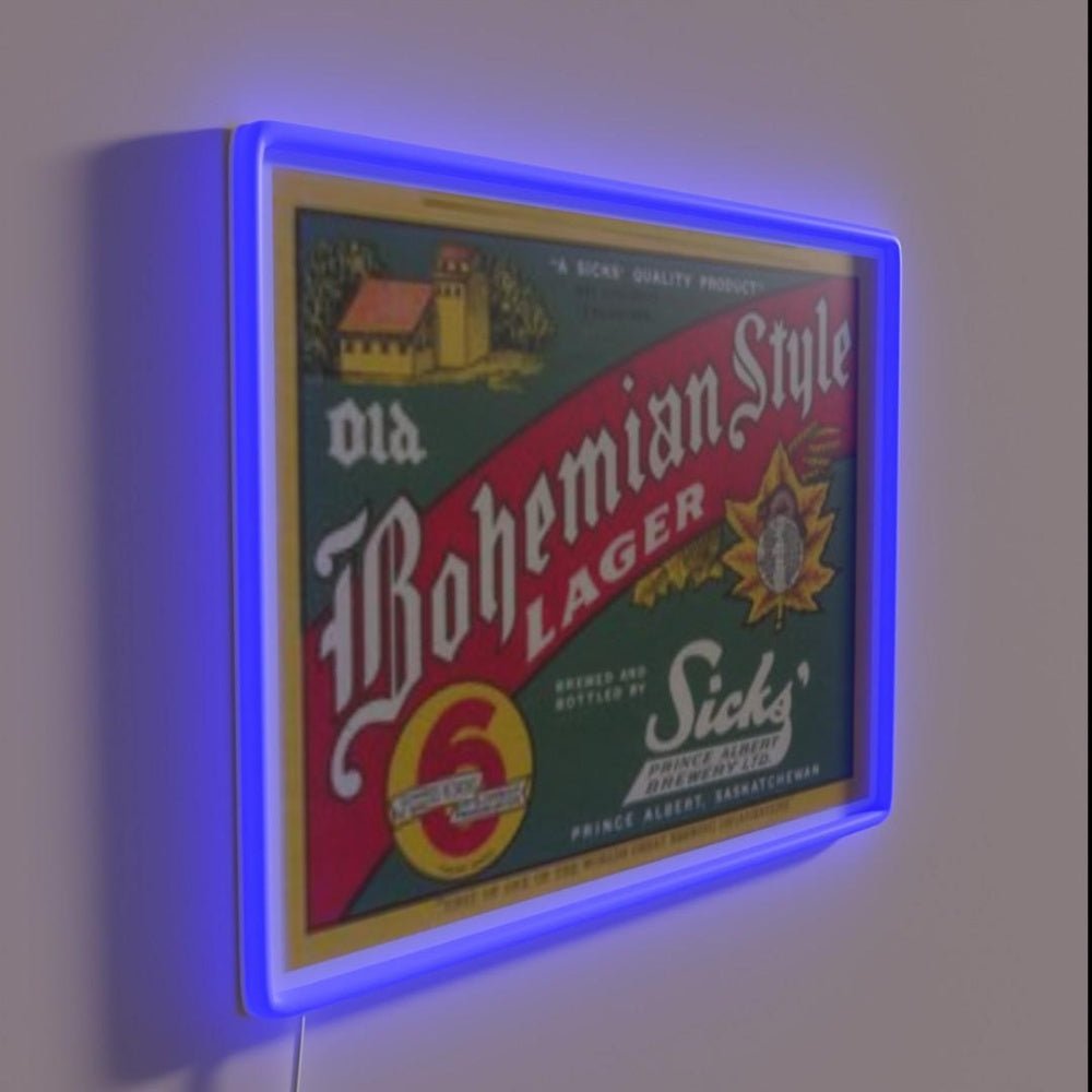 Old Bohemian Style Lager Rgb Led Neon Sign - Shineneon
