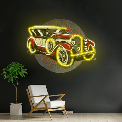 Old Car Power Led Neon Sign Light Custom Led Signs - Shineneon