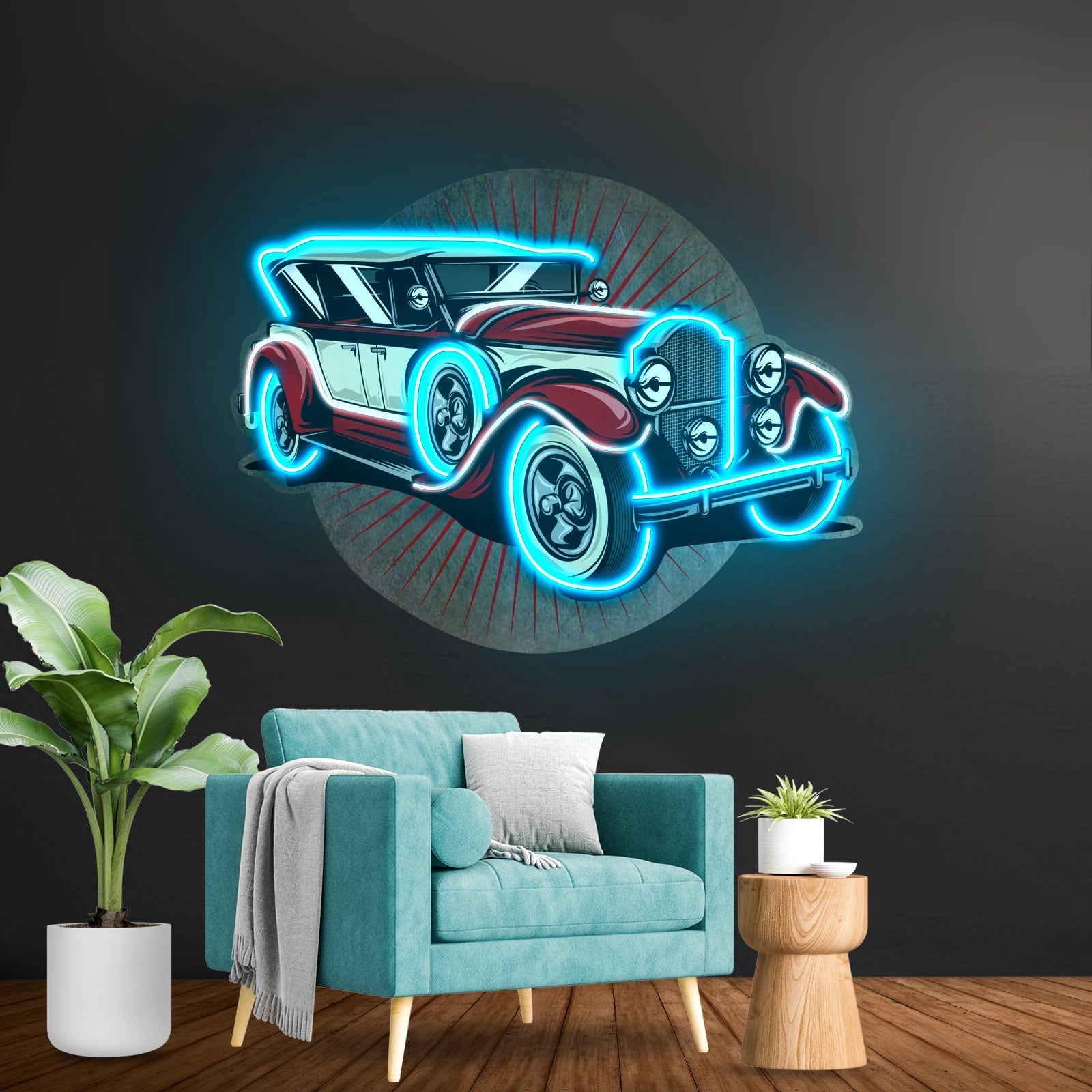 Old Car Power Led Neon Sign Light Custom Led Signs - Shineneon