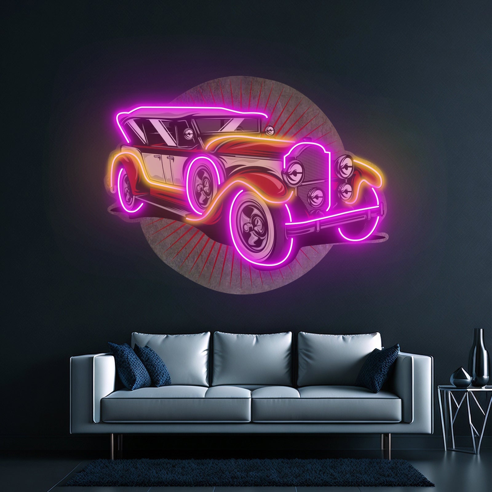 Old Car Power Led Neon Sign Light Custom Led Signs - Shineneon