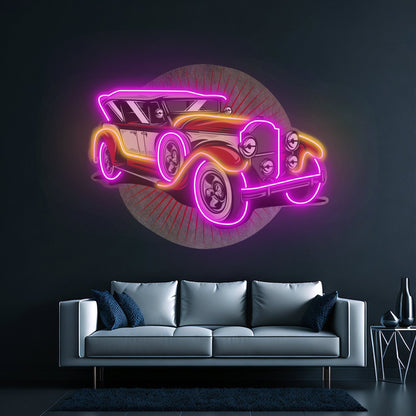 Old Car Power Led Neon Sign Light Custom Led Signs - Shineneon