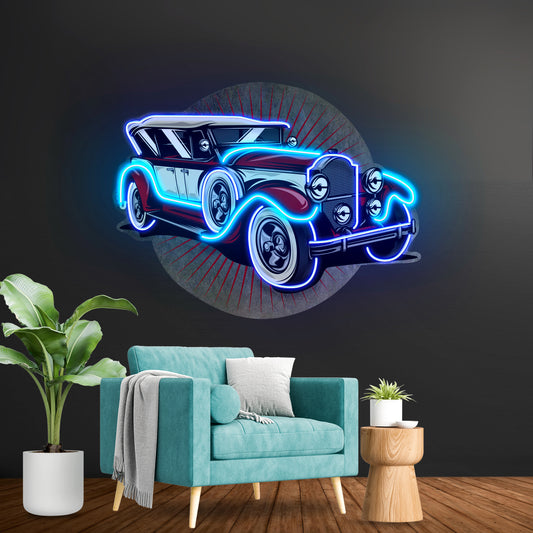 Old Car Power Led Neon Sign Light Custom Led Signs