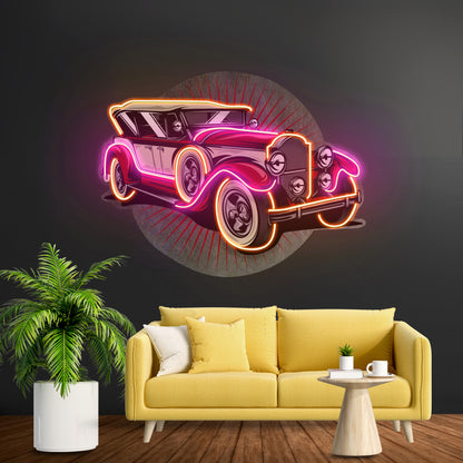 Old Car Power Led Neon Sign Light Custom Led Signs