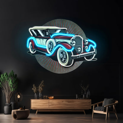 Old Car Power Led Neon Sign Light Custom Led Signs