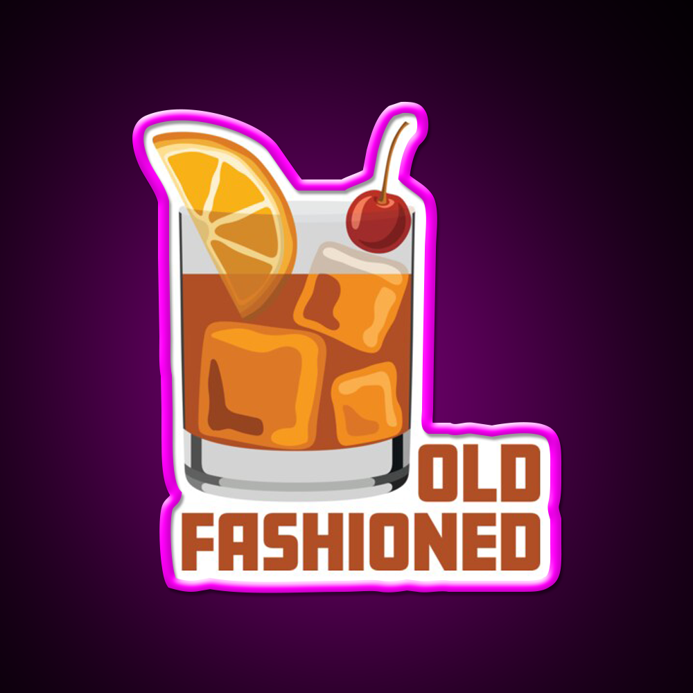 Old Fashioned Beer Bar Decor Led Neon Sign Rgb Color - Neon sign mounted on wall in room