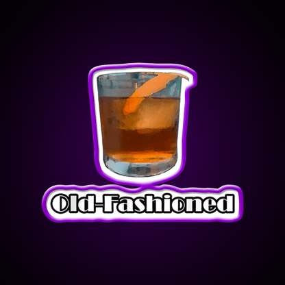 Old Fashioned Cocktail Bar Decor Led Neon Sign Drink Lounge Art Rgb Color - Shineneon